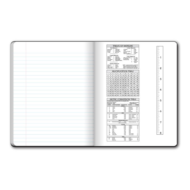 iScholar Composition Book, 150 Sheets, Wide Ruled, 9.75 x 7.5-Inches, Black Marble Cover (10150) - Image 2